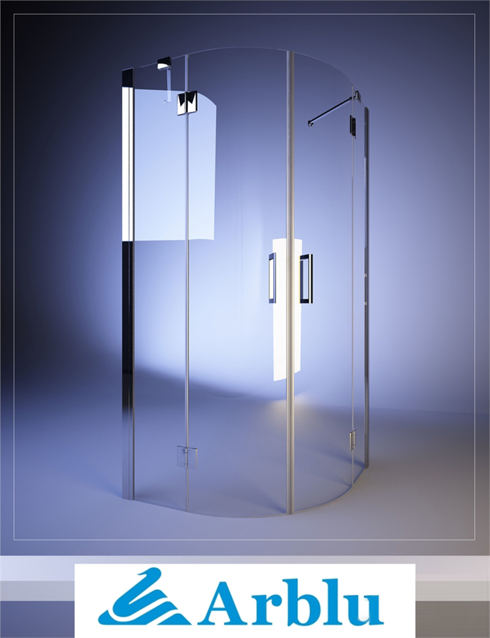 Arblu, MARTE ANGOLO tondo, shower screens